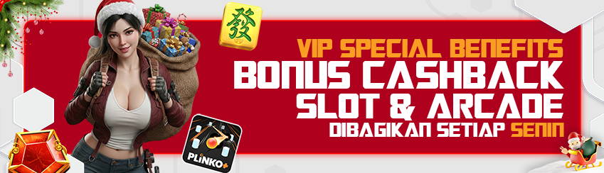 BONUS CASHBACK SLOT DAN ARCADE VIP